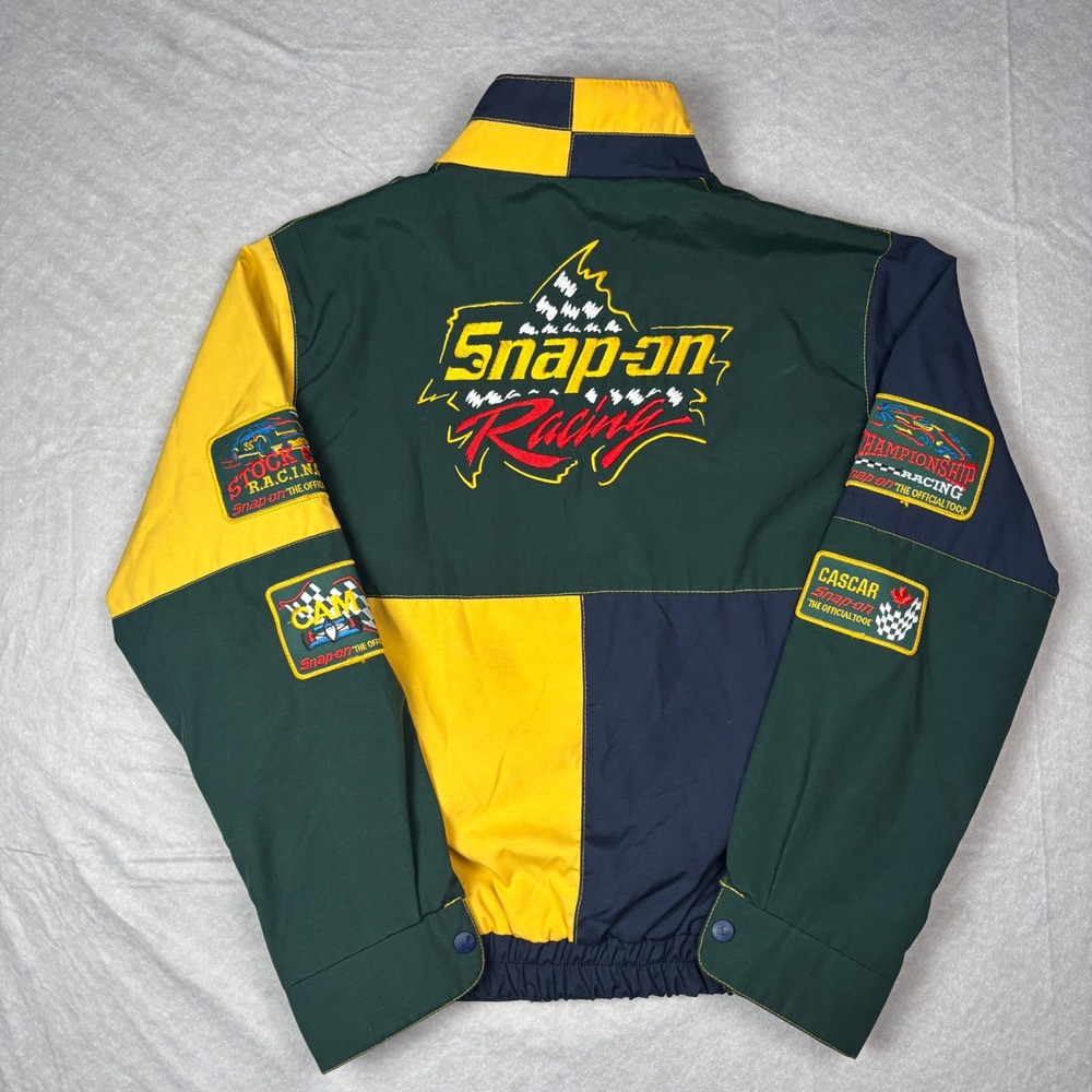 Multicolor Snap-on Racing Jacket – Size 14-16 - Picture 3 of 6
